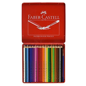 Faber-Castell-Chì Màu Nước Rl Ws Parrot-24 Màu Dài (Hộp Thiếc)