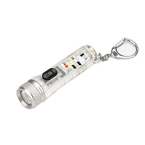 Đèn Pin Mini Siêu Sáng Trong Suốt Kèm Móc Khoá, IP65 Chống Nước Tuyệt Đối Sạc USB Tích Điện Siêu Tiện Lợi