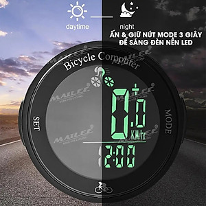 Đồng hồ đo tốc độ xe đạp không dây C168-WL wireless sử dụng pin CR2032 sử dụng 6-8 tháng thay thế dễ dàng - Mai Lee