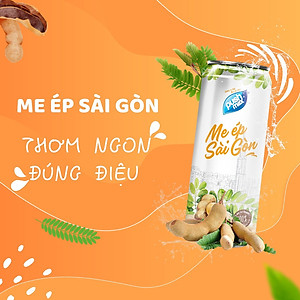 Thùng 24 Lon Nước Trái Cây Me Ép Sài Gòn Pushmax (310ml x 24 lon)