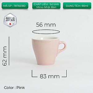 Ly sứ Origami Espresso Cup 90ml uống trà cà phê