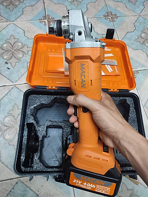 Hàng chính hãng - Máy Mài Góc, Máy Cắt Dùng Pin MACAN 21V Không Chổi Than, Pin 10 cell 2000 mah