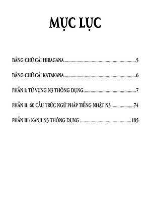 Sách Từ Vựng Tiếng Nhật N3 Thông Dụng