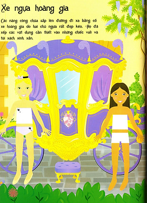 Sách Dán Hình Sáng Tạo Trang Phục Búp Bê - Những Nàng Công Chúa