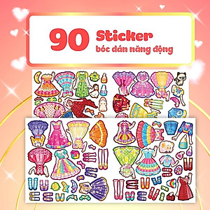 Sách thời trang Công chúa - Sách bóc dán sticker cho bé gái