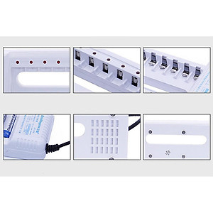 Combo Sạc DP-B06 Kèm Pin Sạc AA Doublepow 1200mAh lắp MIC không dây, máy đo huyết áp,remote...