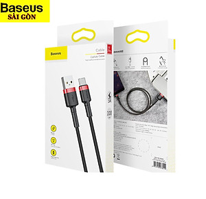 Cáp sạc Baseus Cafule Quick Charge và truyền dữ liệu tốc độ cao Usb to Type C 3A CATKLF- Hàng chính hãng