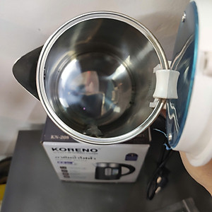 Bình đun nước siêu tốc mini ruột Inox 304 Koreno Thái Lan KN-208 dung tích 0.8L - Hàng chính hãng