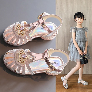 Giày dép sandal công chúa elsa cho bé gái size 26-36 hàng Quảng Châu cao cấp