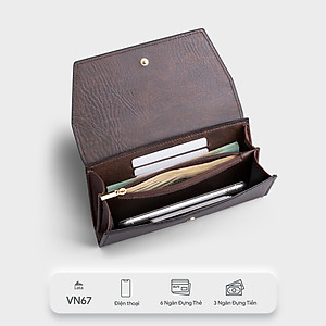 Ví Lata ( Thời trang nữ dáng cầm tay dáng dài - Ví da VN67 )
