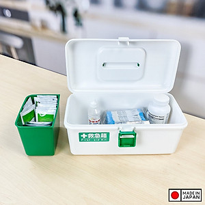 Hộp đựng thuốc & dụng cụ y tế Fudo Giken, thiết kế làm 2 ngăn dễ dàng phân chia đồ - nội địa Nhật Bản 