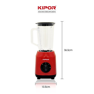 Máy xay sinh tố giá tốt KIPOR KP-S206 - Hai cối đa năng đa chế độ - Bảo vệ tự ngắt chống quá tải - Lưỡi dao inox siêu bền - Hàng chính hãng