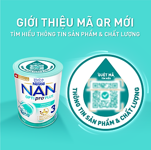 Sữa Bột Nestlé NAN OPTIPRO PLUS 3 800g/lon với 5HMO xuất xứ Thụy Sĩ - Hỗ trợ Tiêu Hóa, Đề Kháng, Trí Não & Chiều Cao (1-2 tuổi)