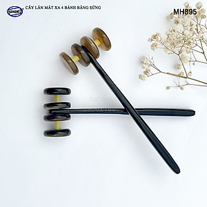 Cây lăn 4 bánh mát xa bằng sừng - lăn mặt giúp làm mịn da & lưu thông khí huyết- MH895