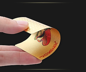 Bộ Bài PVC Mạ Vàng 24K Mạ Bạc Cao Cấp Chất Liệu Đàn Hồi, Bộ Bài Tây Poker Polieste Không Thấm Nước, Hàng Chính Hãng