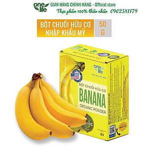 Bột Chuối Hữu Cơ Mỹ OneLife (Hộp 50gr)