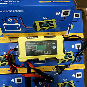 Sạc Ắc Quy Michel 12V-100Ah Cao Cấp Công Nghệ Đức: Sạc 7 Giai Đoạn, Khử Sunfat Tự Động