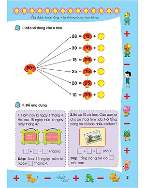 Bé Học Toán - Cộng Trừ Trong Phạm Vi 50 - Sắc Màu Toán Học (Tái Bản)