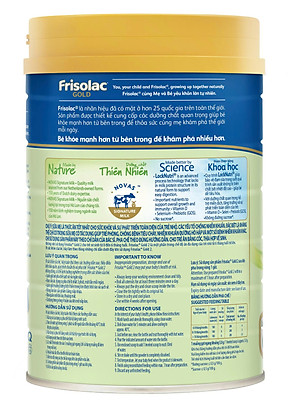 Sữa Bột Frisolac Gold 2 800G/850G Dành Cho Trẻ Từ 6 - 12 Tháng Tuổi