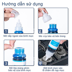 Free ship- set 4 màu Mực in 790  cho máy in G3000, G3010, G3012, G4010, ,G1010, G2000, G2010, G2012, hàng nhập khẩu.