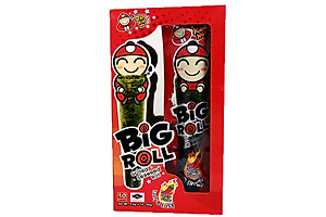 Hộp 6 gói Snack rong biển Tao Kae Noi Big Roll vị cay (3,6g)