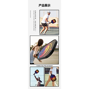Bộ 2 Vợt Chơi Bóng Pickleball Siêu Nhẹ Và Nhanh Chóng Kèm Túi Đựng 4 Quả Bóng {gồm 4 bóng 1 túi ( 2 vợt)}