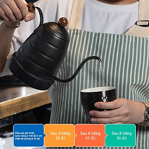 Ly giữ nhiệt inox hoa văn tổ ong 2 lớp phủ sứ Tiamo 360ml