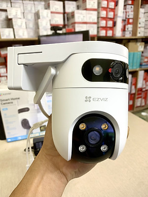 EZVIZ H9c 3K 10MP , 2K 6MP, Camera 2 Mắt WiFi Ngoài Trời Xoay 360 ống kính kép có màu ban đêm-Hàng chính hãng