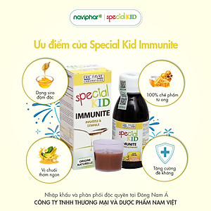 TPBVSK Special Kid Immunité - Hỗ trợ tăng cường sức đề kháng, hỗ trợ giảm nguy cơ mắc các bệnh do nhiễm khuẩn (125ml)[Siro - Nhập khẩu Pháp]