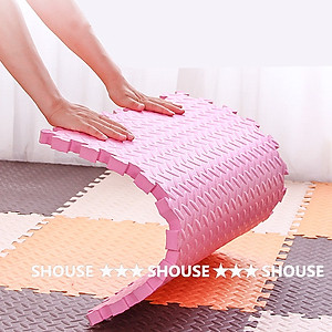 Thảm Xốp Ghép lót sàn cho bé Shouse 30x30cm Korea, vân gỗ gấp gọn xpe