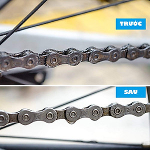 Bộ Dụng Cụ Chùi Chải Vệ Sinh Sên Xích Nhông Đĩa Cho Xe Đạp Thể Thao, Địa Hình (Kèm nước rửa tẩy rửa vệ sinh sên xích) Vệ Sinh Xích Líp Mai Lee