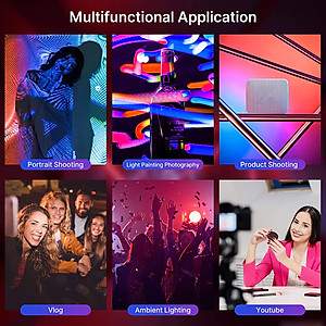 Đèn Led Ulanzi VL49 RGB Fill Light, Đổi Được Nhiều Tone Màu Quay Phim & Chụp Ảnh, Tích Hợp Pin Sạc Đa Năng - Hàng Chính Hãng