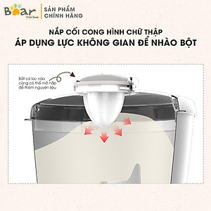 Máy nhào bột tự động Bear DM-B50V1 - Trộn tự động, đa năng - Hàng nhập khẩu
