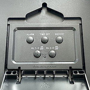 Đồng hồ để bàn, báo thức hiệu RHYTHM - JAPAN LCT084NR19- LCD CLOCKS - Vỏ Nhựa cao cấp ( Kích thước 22.4 x 15 x 1.8cm)