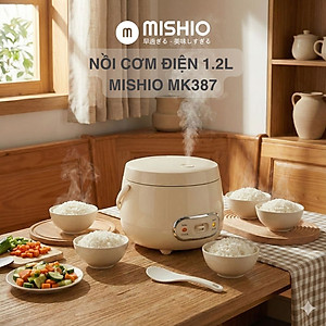 Nồi cơm điện 1.2L Mishio MK387 - Hàng chính hãng