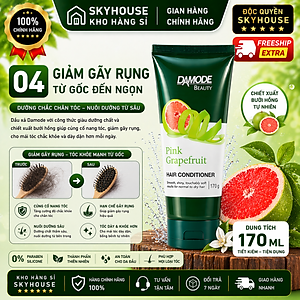 Dầu xã mềm mượt tóc ngăn ngừa chẻ  ngọn cao cấp độc quyền Damode Pink Grapefruit Conditioner chai 170ml