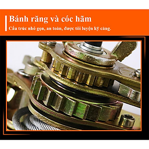 Pa Lăng Lắc Cáp (Loại 3 Tấn), Ba Lăng Loại Dùng Cáp 7mm Để Kéo Căng Dây Cáp Tăng Cáp Điện, Cáp Quang Và Viễn Thông  - Hàng Chính Hãng