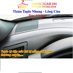 Thảm Taplo Nhung Xe Toyota Raize 2022, chống nóng tốt, chống trơn trượt, vừa khít theo xe