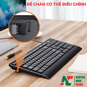 Bàn Phím Văn Phòng Lenovo Lecoo KB103 - Hàng Chính Hãng