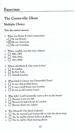 Canterville Ghost and Other Stories ,The