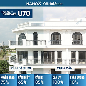 Phim cách nhiệt trong suốt, sáng màu NanoX