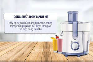 Máy Ép Trái Cây Philips HR1811 (300W) - Trắng Xanh - Hàng chính hãng