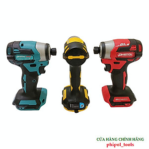 Thân máy chuyên vít 173, có 4 chế độ, chân pin phổ thông, chỉnh tốc PHIPOL TOOLS - Màu Ngẫu Nhiên - Hàng Chính Hãng