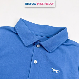 Áo polo bé trai Bigfox Miss Meow mùa hè chất cá sấu, áo có cổ đồng phục đi học size đại 7-15 tuổi 50kg