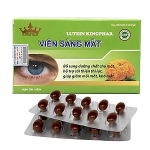 Viên sáng mắt - Lutein Kingphar , hộp 30v, tăng cường thị lực