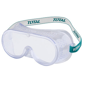 Kính bảo hộ mắt chuyên dụng chống hóa chất, bụi và chống tia UV TOTAL TSP302 - có khe thoát khí, hổ trợ đeo kính cận