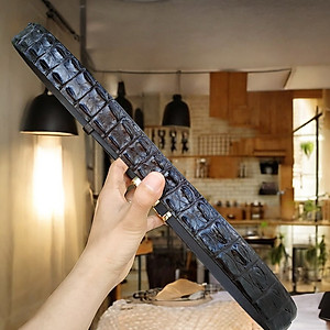 Dây Nịt Da Cá Sấu [DÂY LIỀN NGUYÊN CON] Da Lưng Cá Sấu Có Gù, Gai Và Vây Rất Đẹp