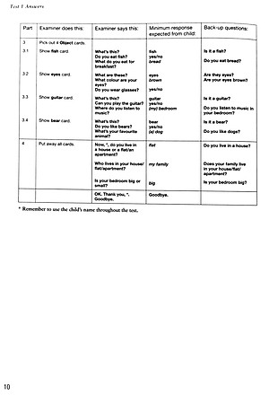 Cambridge English Starters 1 for Revised Exam from 2018 Ans Booklet