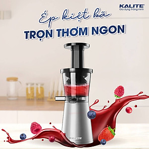 Máy Ép Trái Cây, Máy Ép Chậm Mini KALITE KSJ4411 Tiêu Chuẩn Châu Âu Dung Tích 200 ML Công Suất 200 W - Hàng Chính Hãng