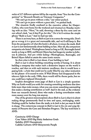 Built to Last : Successful Habits of Visionary Companies